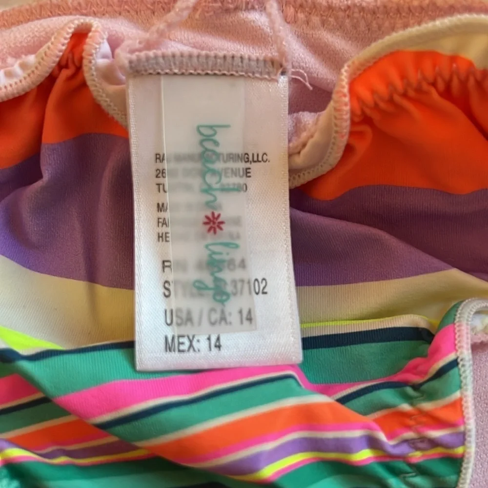 New Beach Lingo Swim Bikini Bottoms Girls Size 14